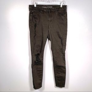 Articles of Society Distressed Black Jeans